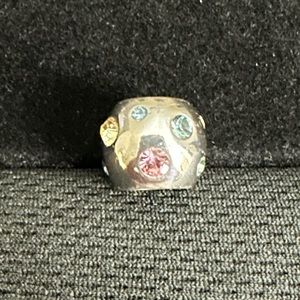 Brighton bead with pastel stones